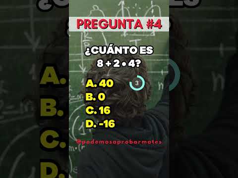 Test de matemáticas | Preguntas de matemáticas