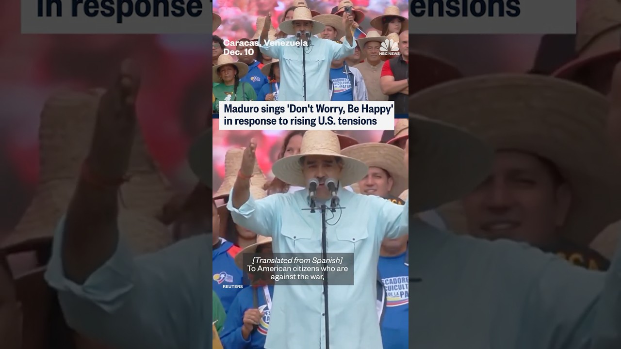 Maduro's Cheerful Response to U.S. Tensions 🎶