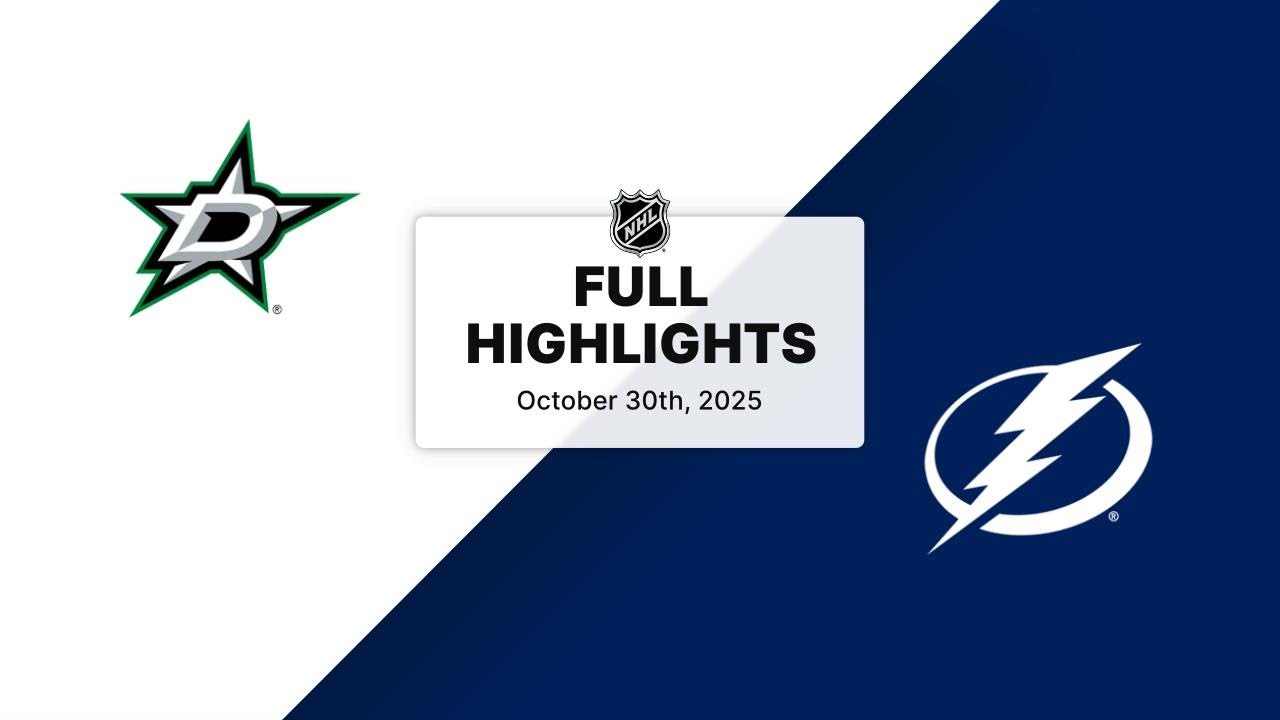 NHL Highlights: Stars vs. Lightning (Oct 30, 2025)