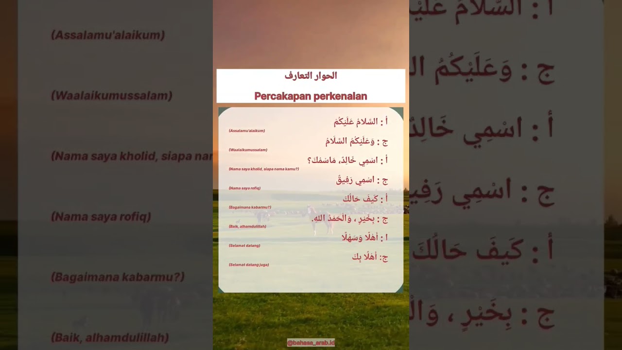 Pelajari Percakapan Perkenalan dalam Bahasa Arab 🌟