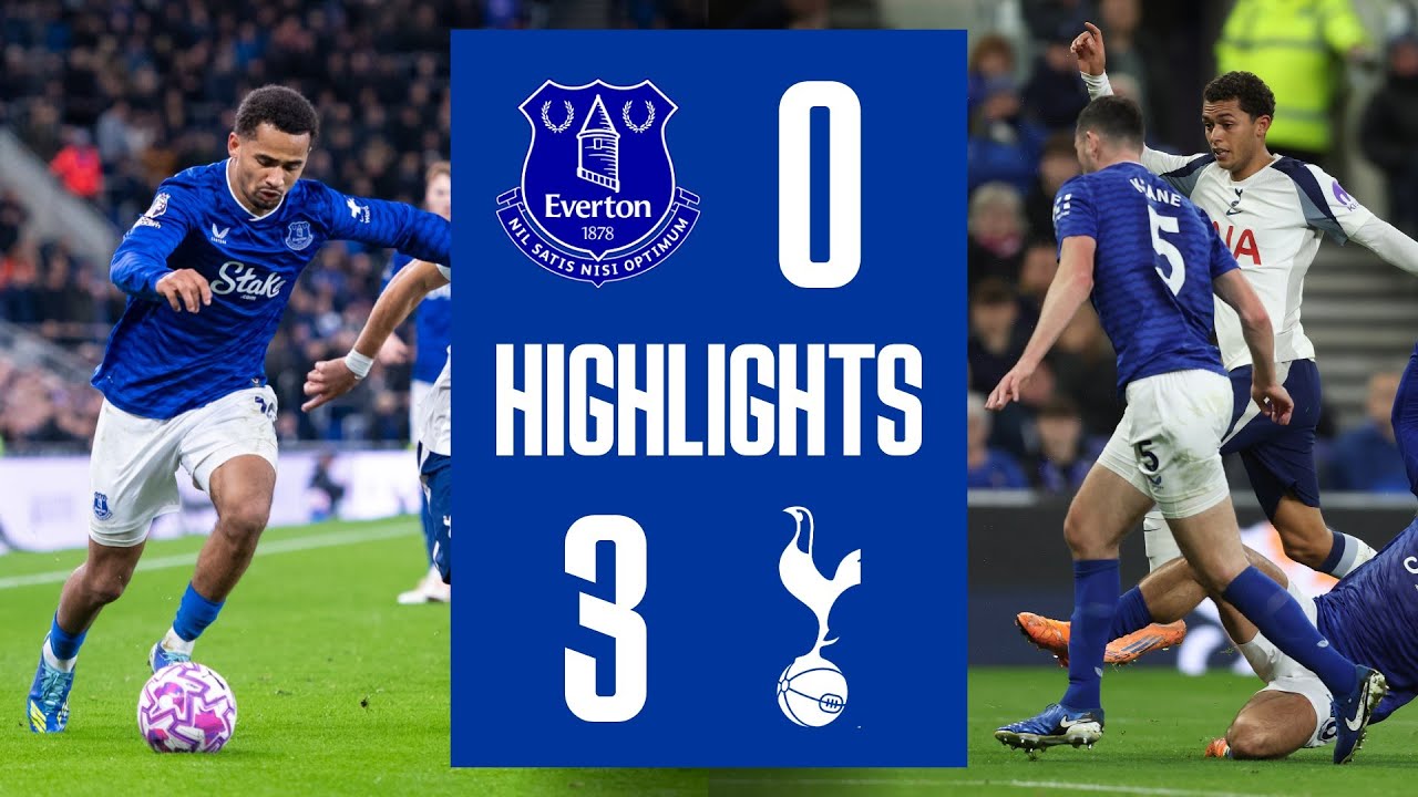 Tottenham Dominates Everton 3-0 in Premier League Clash ⚽