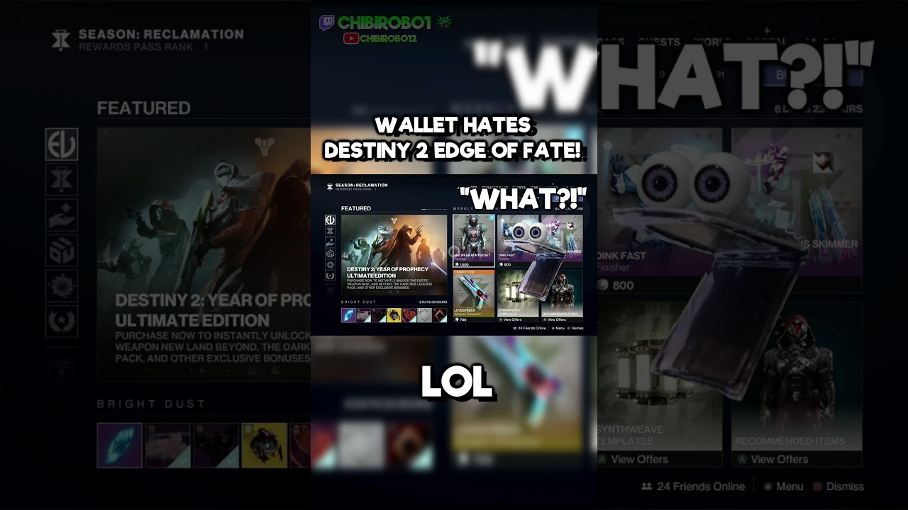 Wallet Hated Destiny 2 Edge of Fate! 💸