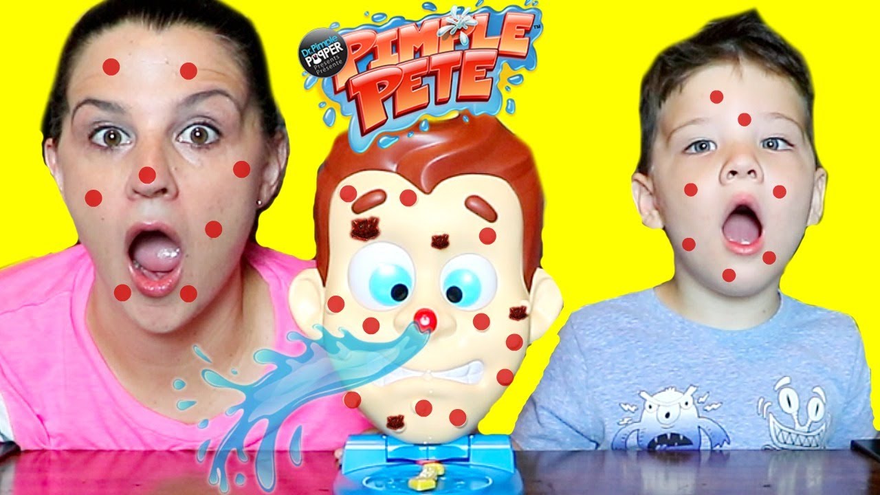 Caleb & Mommy's Fun & Slightly Gross Pimple Pete Game for Kids! 🧴
