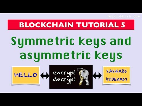 Blockchain tutorial 5: Symmetric keys and asymmetric keys