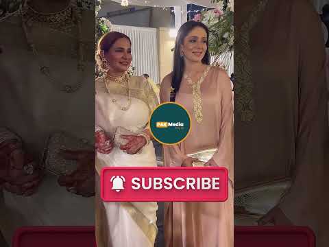 Saima Qureshi Zhalay Sarhadi Beena Chaudhry at Beena Chaudhry daughter Nikkah Ceremony