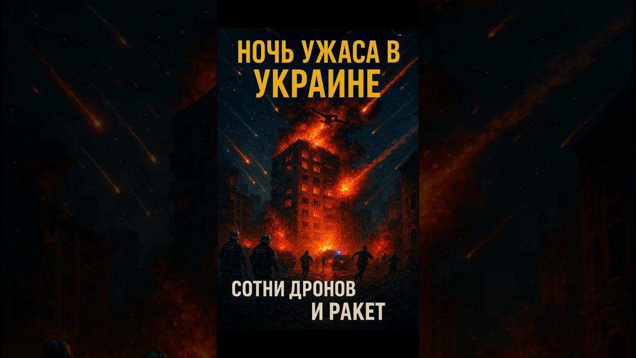 Украина пережила ночь массовых атак: 470 дронов 🚀