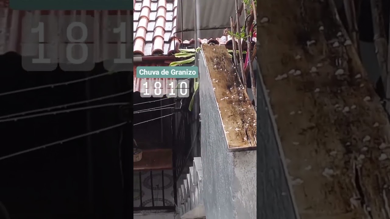 Chuva de Granizo em uma Tarde de Verão em Portugal
