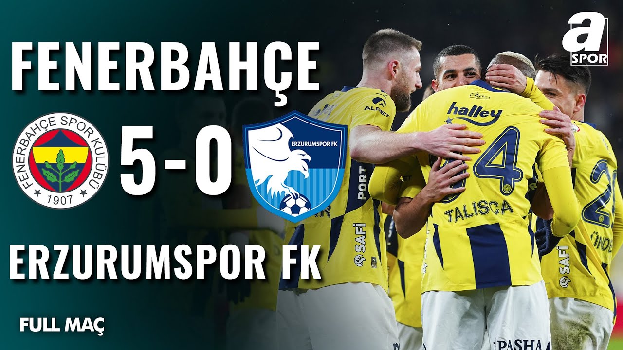 Fenerbahçe 5-0 Erzurumspor FK | Kupası Maçı Özeti ⚽