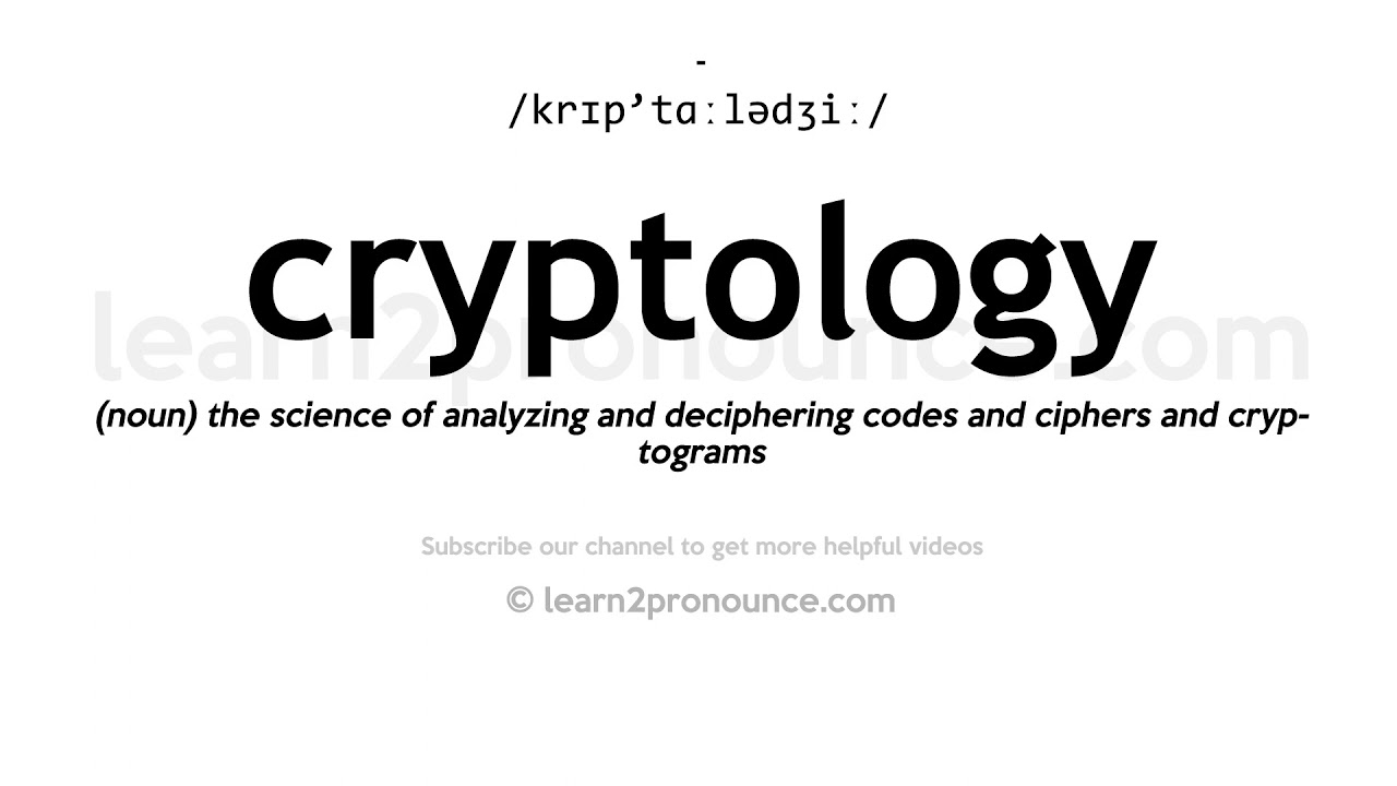 Master the Correct Pronunciation of 'Cryptology' 🧠