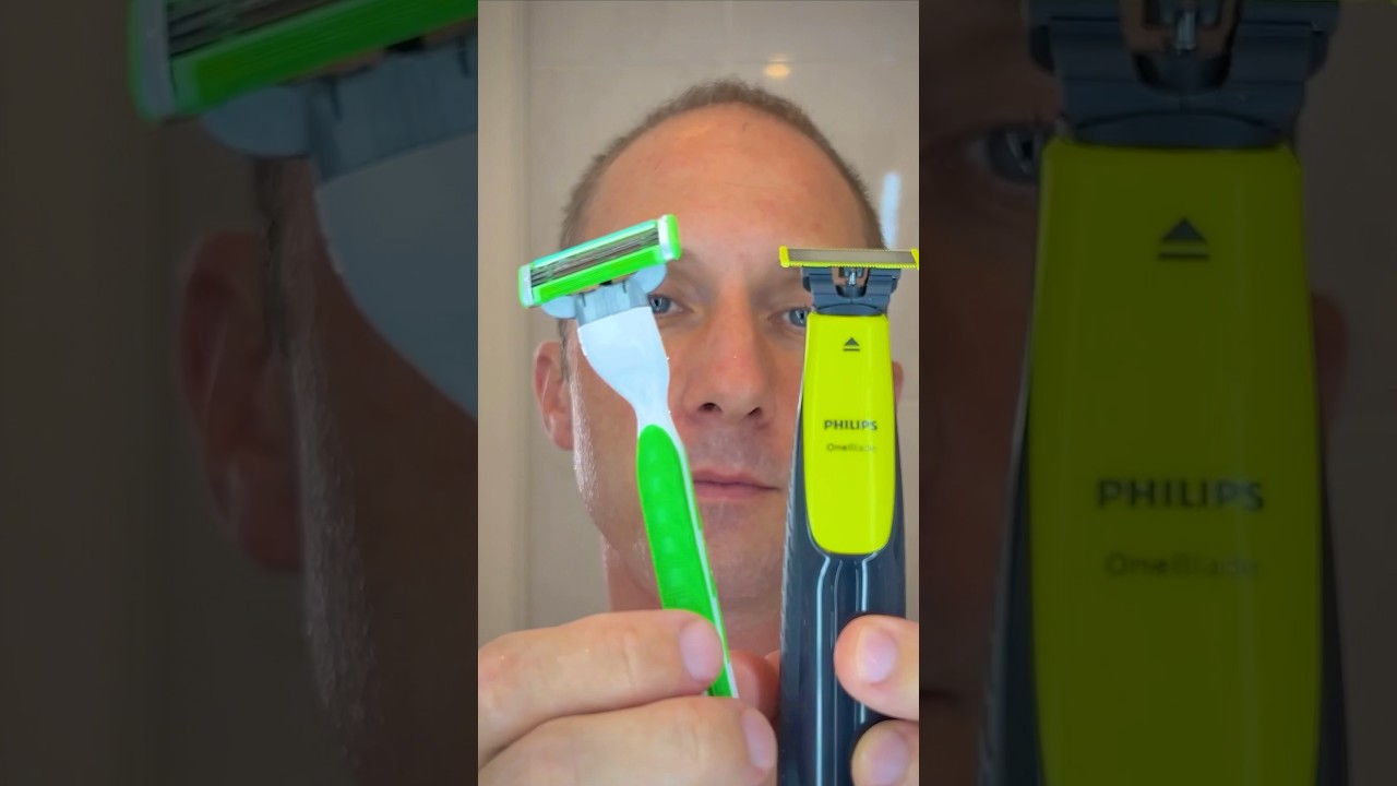Razor Blades vs OneBlade Electric Shaver 🪒