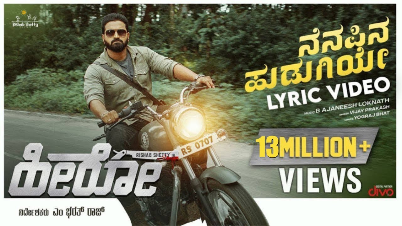 HERO - Nenapina Hudugiye Lyric Video 🎶