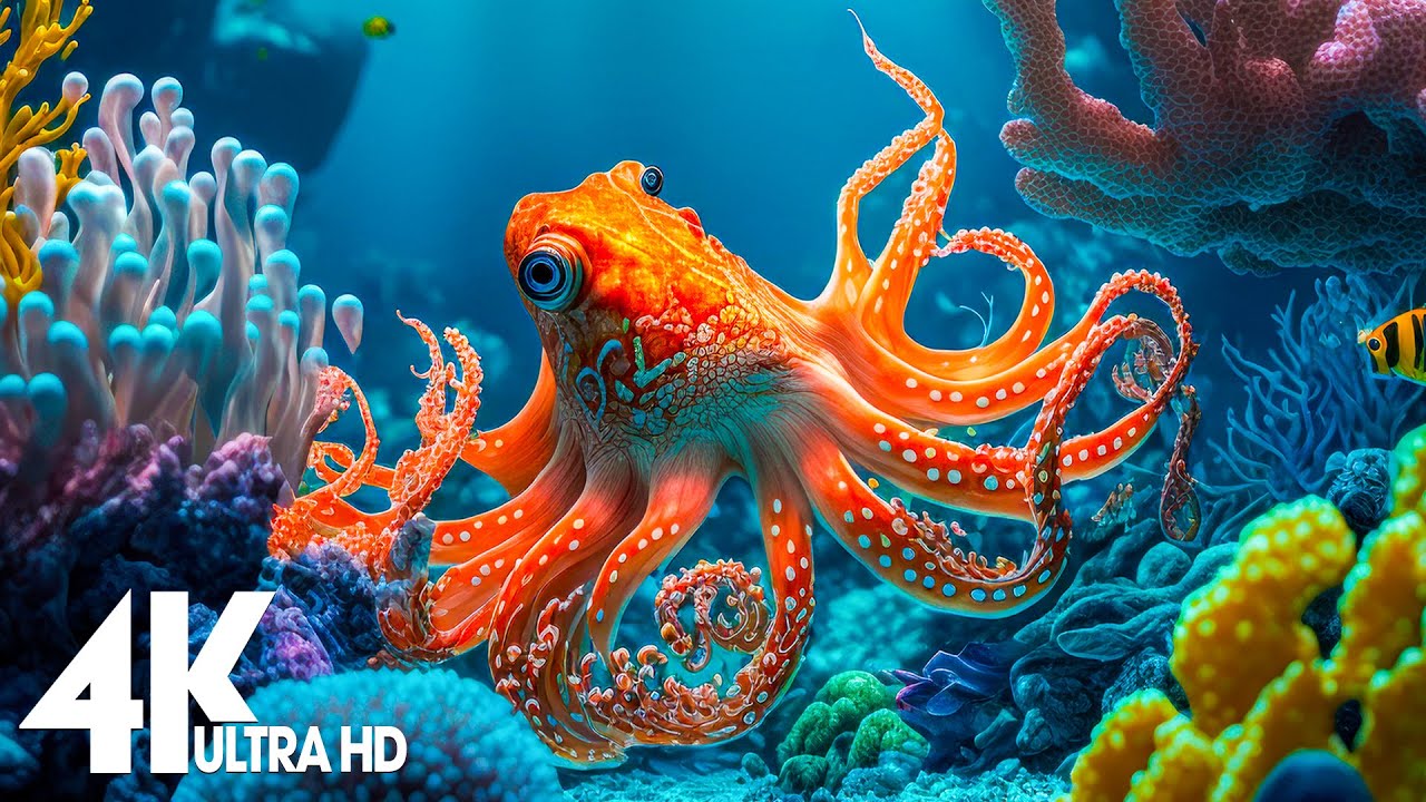 Immerse Yourself in 24 Hours of Stunning Underwater Scenes & Relaxing Music πΆ