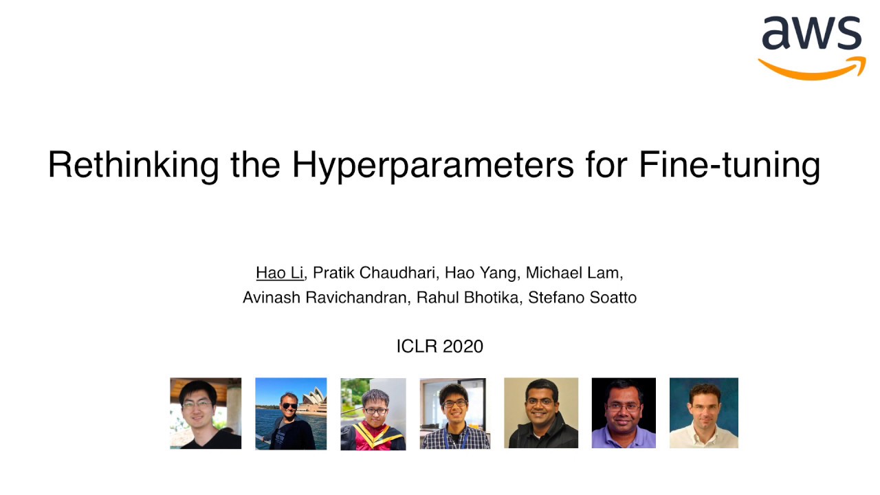 Optimizing Hyperparameters for Fine-tuning (ICLR 2020)