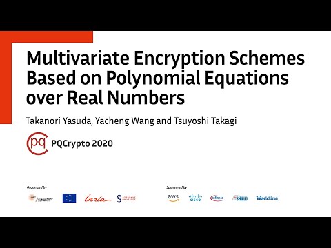 PQCrypto 2020 | Multivariate Encryption Schemes... •  T. Yasuda, Y. Wang, T. Takagi