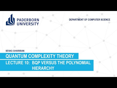 Quantum Complexity Theory: Lecture 10 - BQP versus the Polynomial Hierarchy