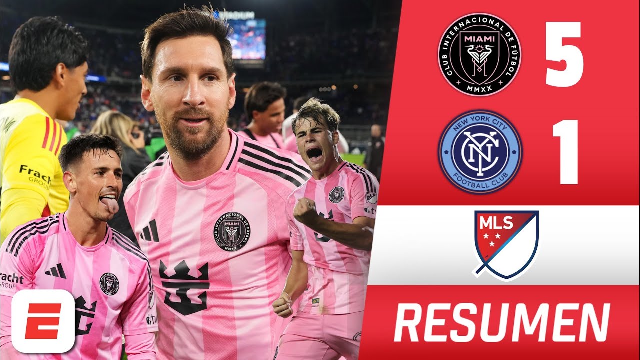MESSI AVANZA a la FINAL de MLS. INTER DE MIAMI GOLEA al NEW YORK CITY FC con HAT TRICK de ALLENDE