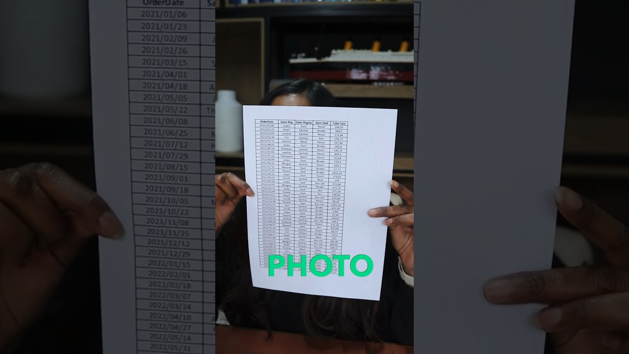 Convert Image to Excel Table π