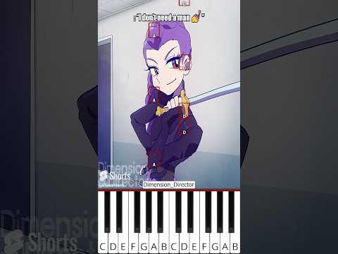 I DON'T NEED A MAN💅 - RUMI | KPop Demon Hunters (@dimensiondirector) - Octave Piano Tutorial