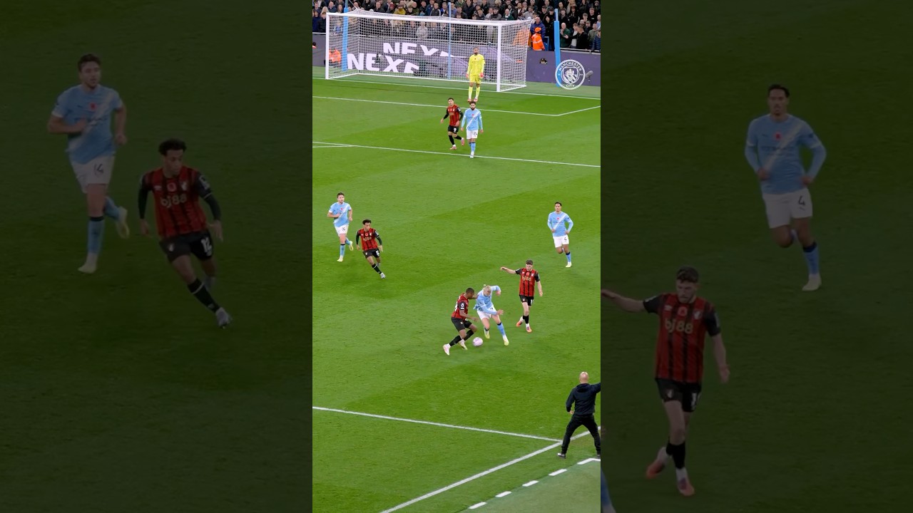 Haaland's Impressive Dribbling Skill | Manchester City Highlights