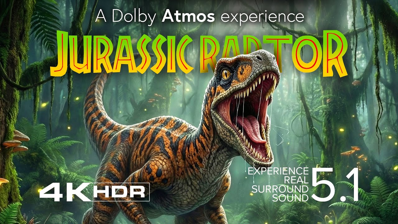 Jurassic Raptor 5.1 Atmos Surround in 4K HDR 🦖