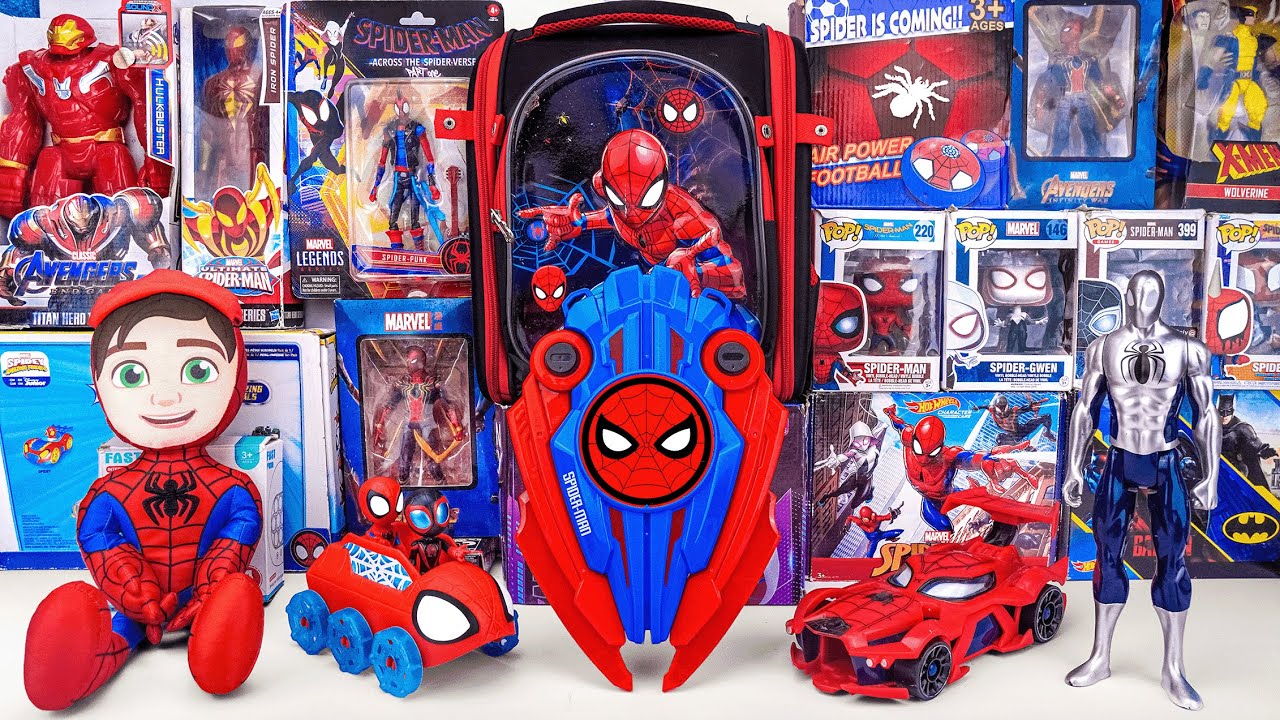 Ultimate Marvel Spider-Man Toys Unboxing! Masks, Bow & Arrow, Dino Web Crawler 🕷️