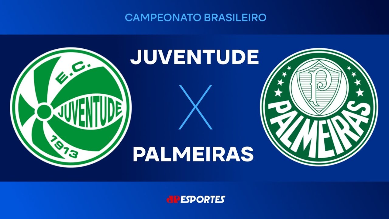 Juventude x Palmeiras AO VIVO | Transmissão Exclusiva do Brasileirão 2025 ⚽