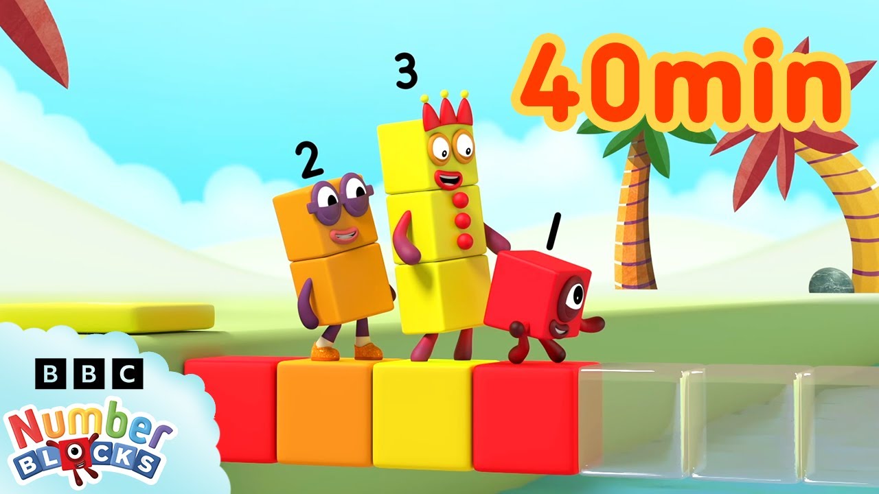 Colourful Math | Learn to Count - 123 | Numberblocks Compilation for Kids