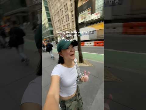 Seeing the billboard for the first time 😱😱😱😱😱