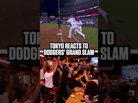 Tokyo reacts to Dodgers' walk-off Grand Slam #mlb #baseball #Dodgers #worldseries