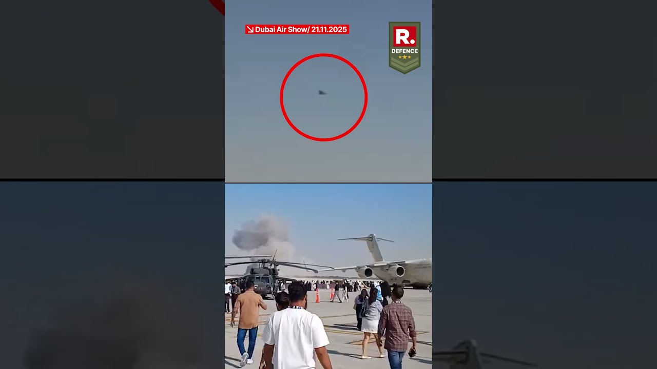 Tejas Fighter Jet Crashes at Dubai Air Show ✈️