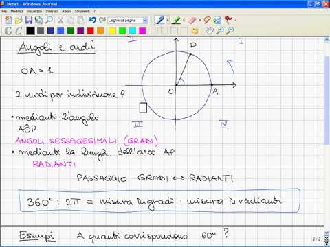 7. Precorso di Matematica 2007 con Prof. Gobbino: Trigonometria e Disequazioni 🔢