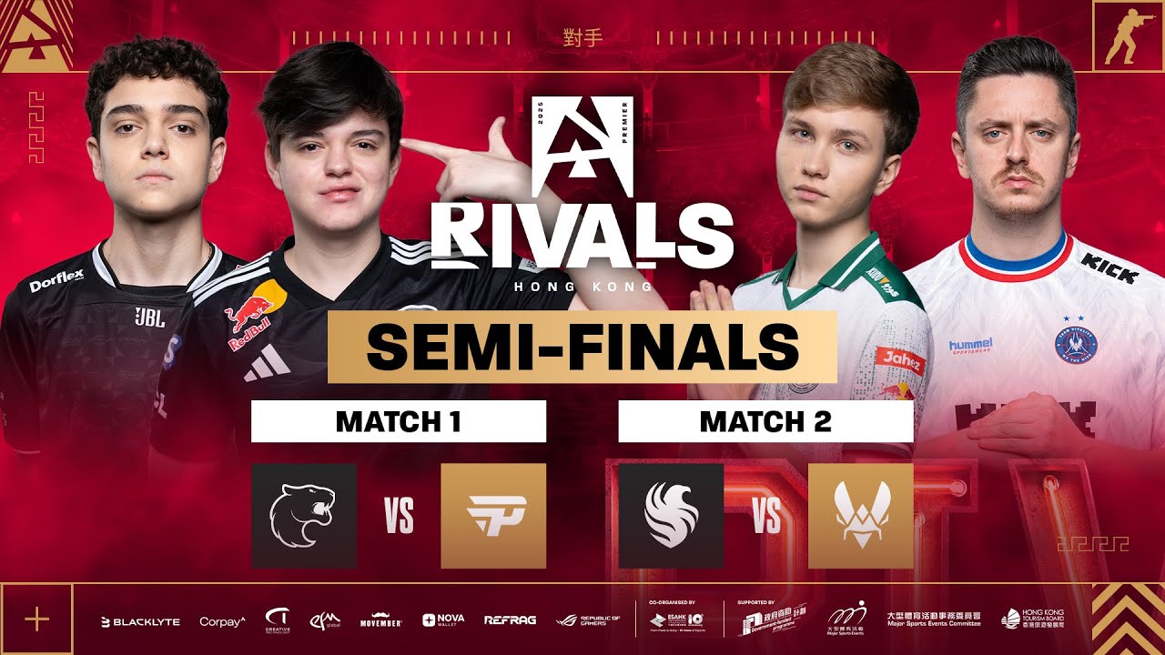 BLAST Rivals HK Semi-Finals: FURIA vs paiN & Falcons vs Vitality