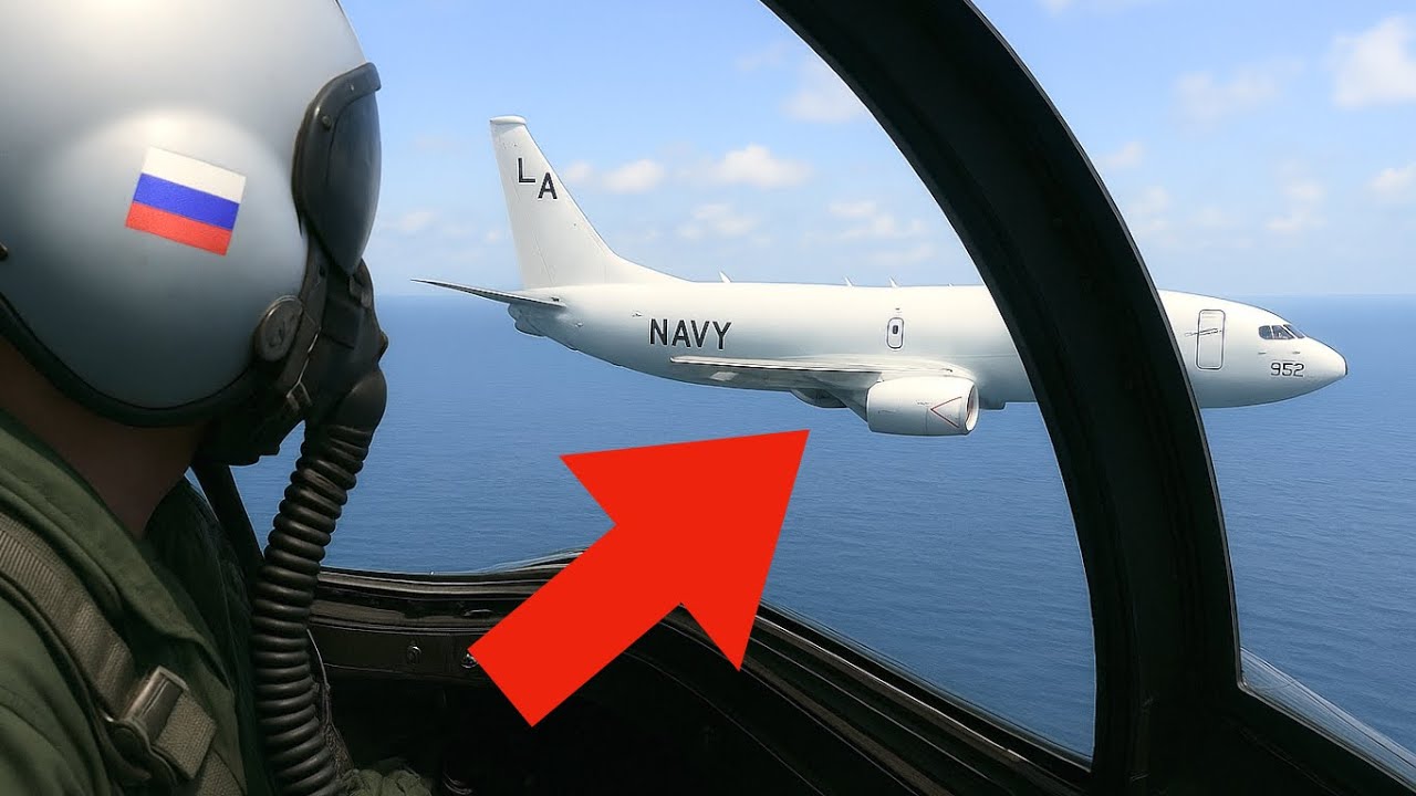 Russian Jet Intercepts US Navy P-8 with SECRET Radar 🛰️