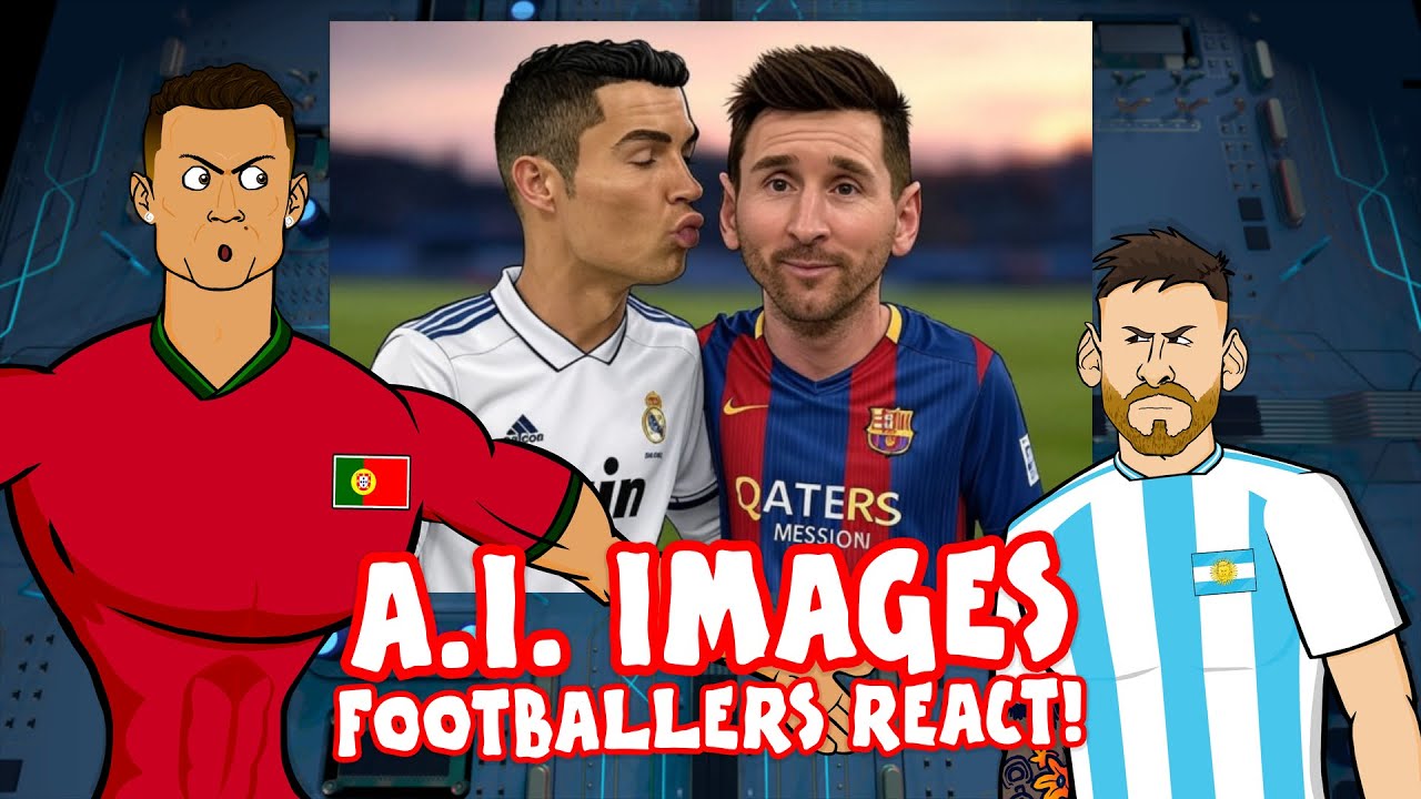 Football Stars' Hilarious Reactions to AI-Generated Soccer Images 🤖😂