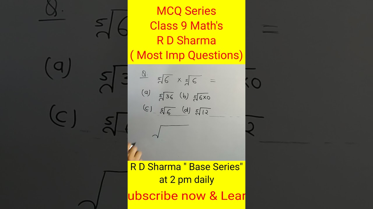 Class 9 Maths Chapter 1 MCQs with Solutions 📚