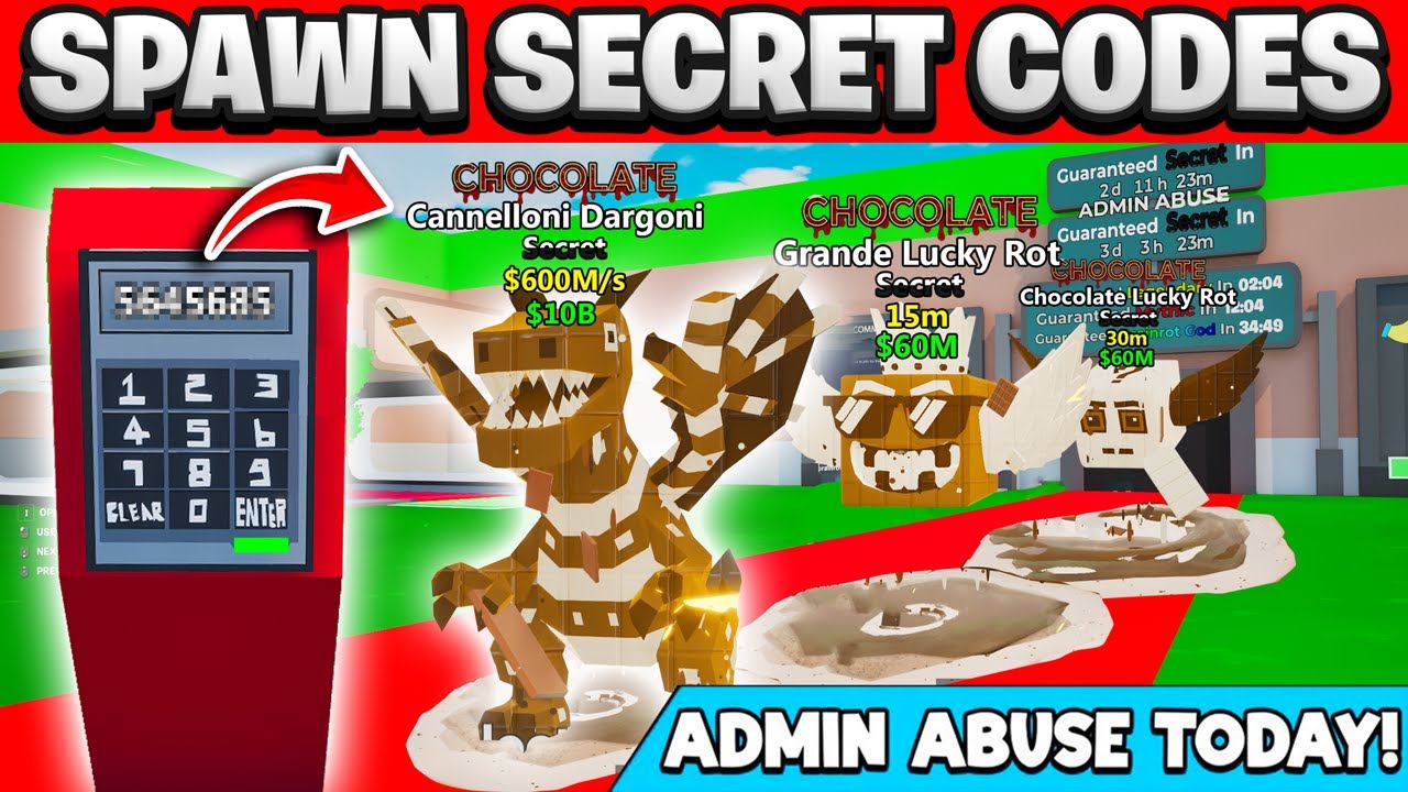 100 Chocolate Secret Codes in Fortnite Steal The Brainrot Chocolate Admin Event 🍫 (New Secret Codes)