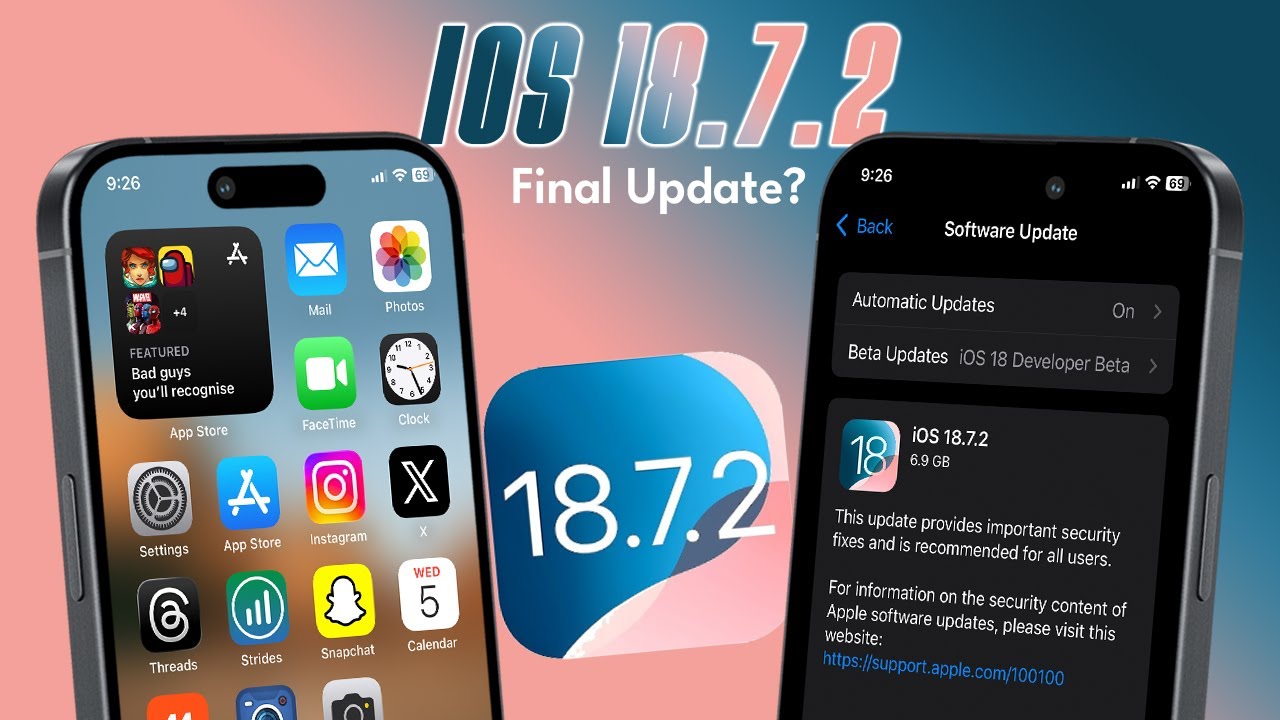 iOS 18.7.2 Final Update Overview 📱