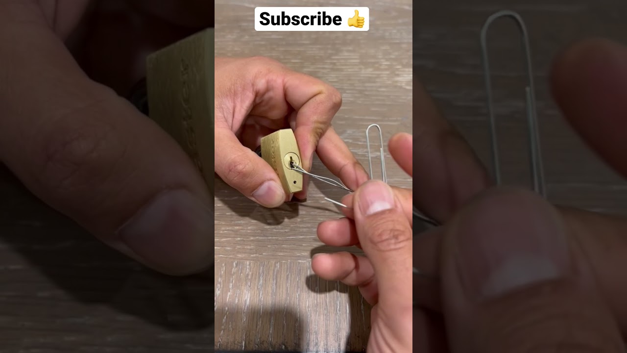 Quick DIY Lock Picking with a Paper Clip 🔓