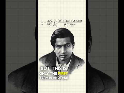Ramanujan's Magnificent Formula For π #ramanujan #mathematics #maths