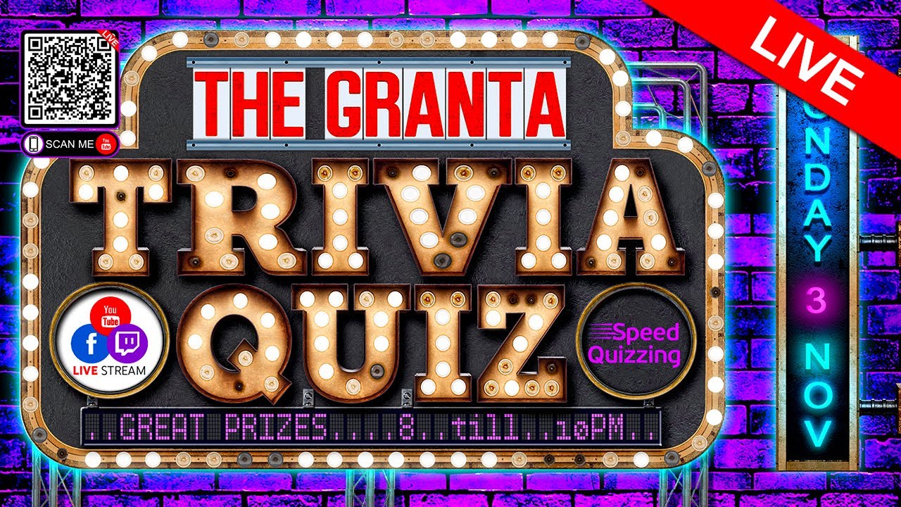 Trivia Quiz - The Granta - November 3, 2025