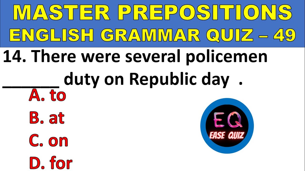 Master Preposition Can you really score 15 out of 15 in this Prepositions test English grammar quiz