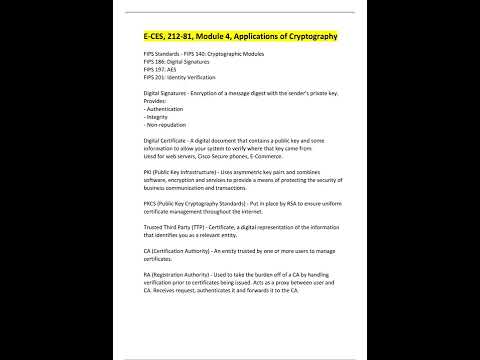 Computer Science Computer Security and Reliability E CES, 212 81, Module 4, Applications of Cryptogr