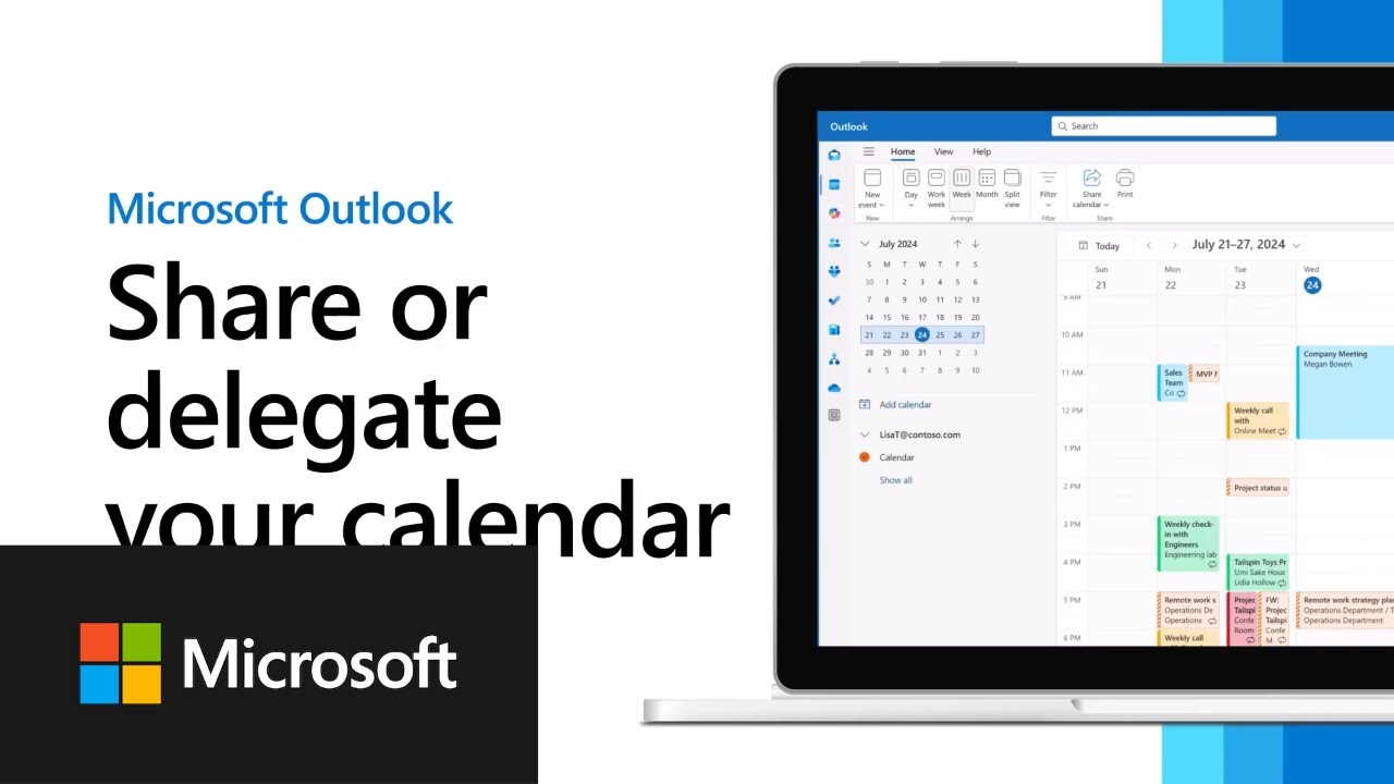 Share & Delegate Your Calendar in New Outlook 📅