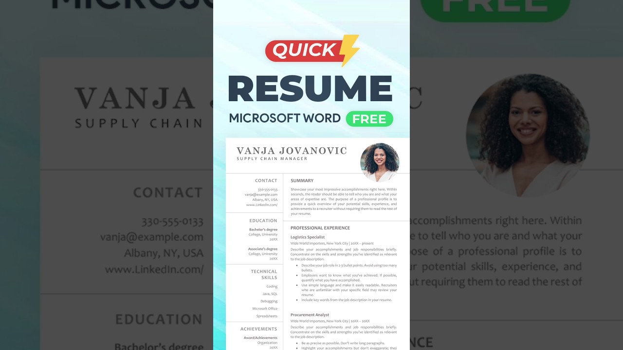 Create a Resume in MS Word | Step-by-Step Guide