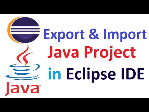 How to export and import Java project in Eclipse IDE