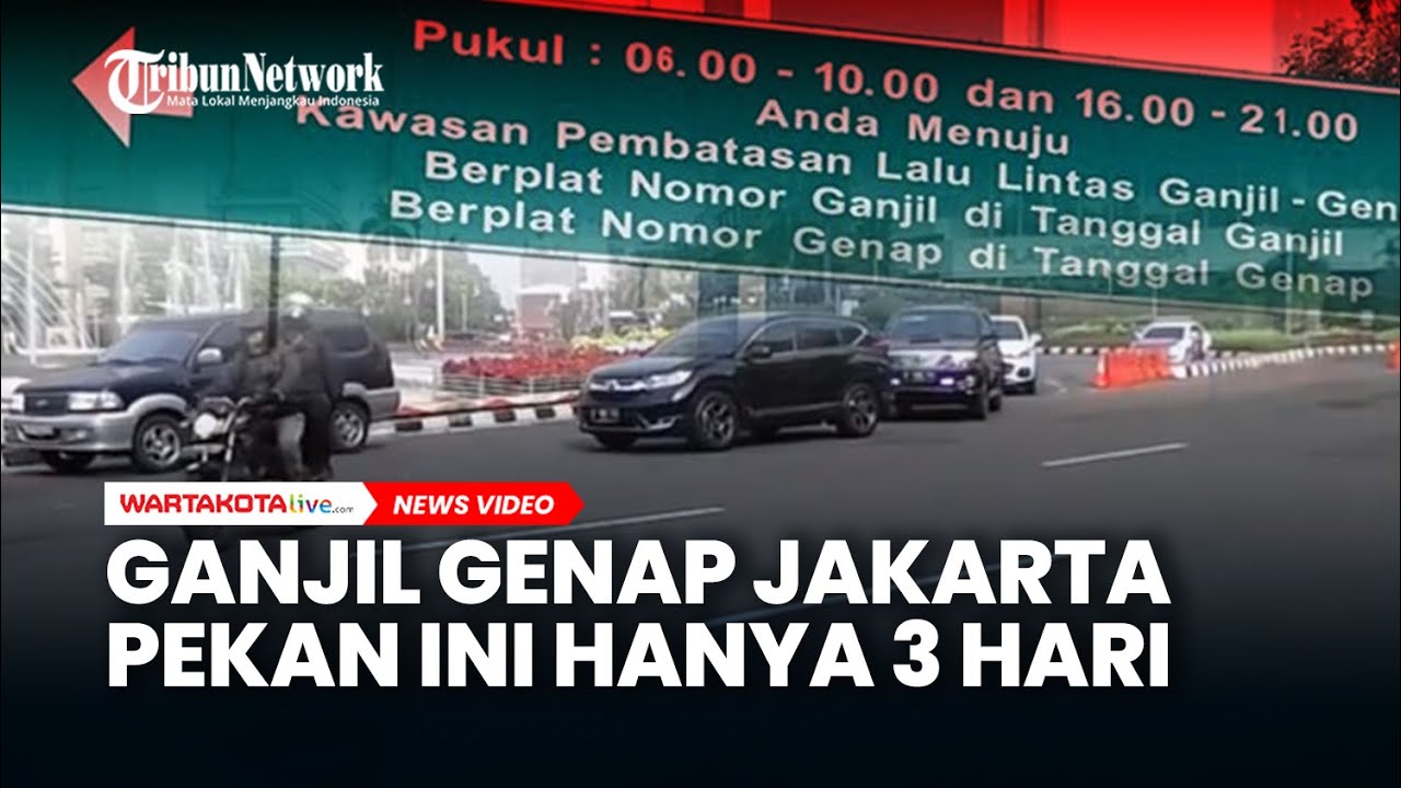 CATAT! Libur Natal 2025, Ganjil Genap Jakarta Pekan Ini Hanya 3 Hari