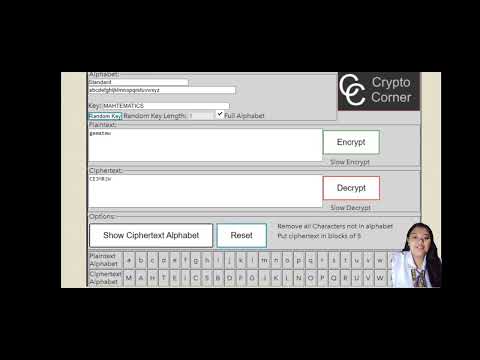 Encrypt and Decrypt using Mixed Alphabet Cipher