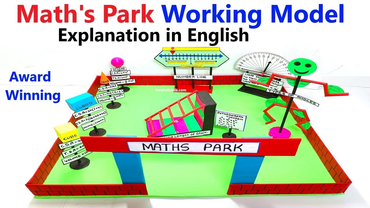 Maths Park Working Model Explanation | DIY Maths Project