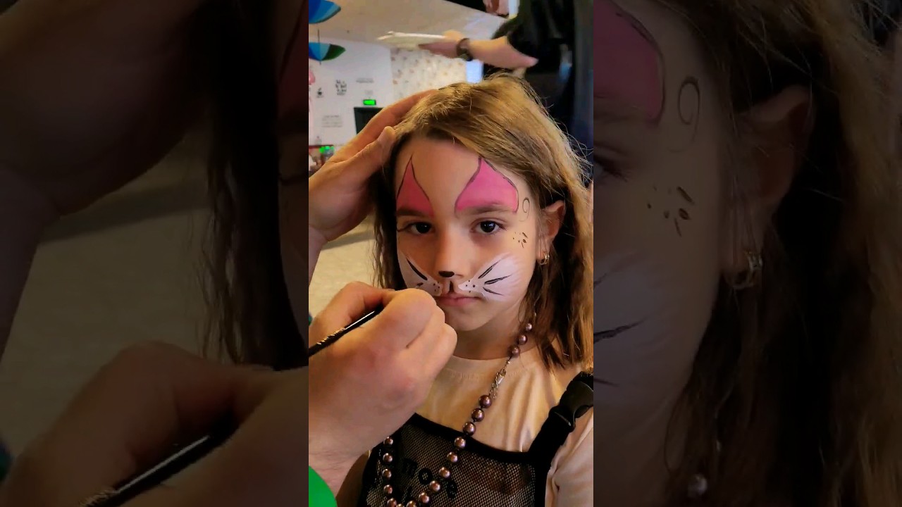 Fun Face Painting with Cats and Colors 🎨