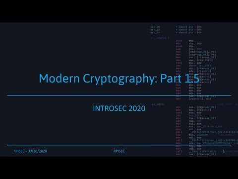 F2020 - Asymmetric Cryptography Primer